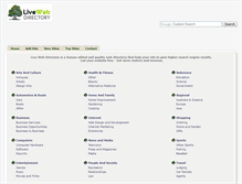 Tablet Screenshot of livewebdirectory.com